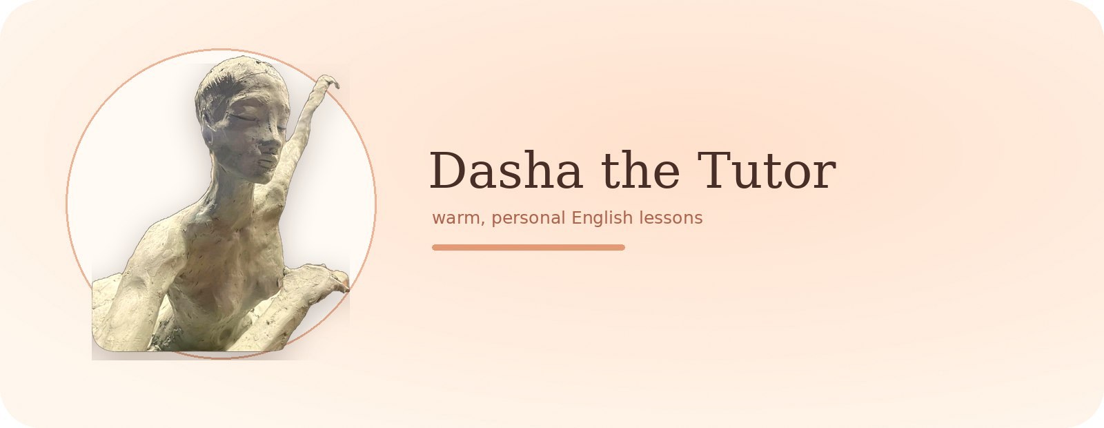Dasha the Tutor — warm, personal English lessons